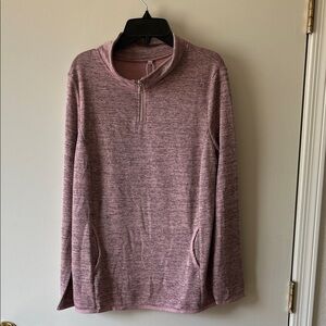 Pink Quarter-Zip Pullover